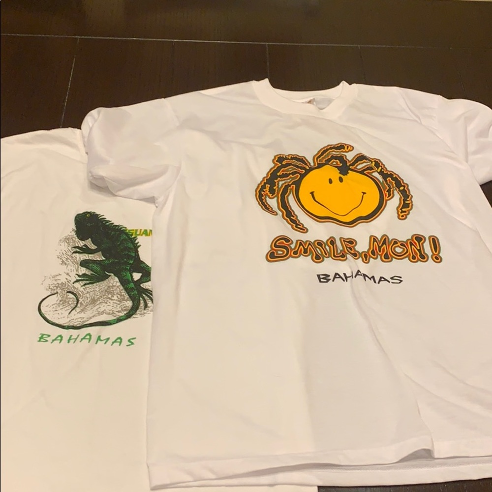 2 Thriller Banana shirts from Bahamas